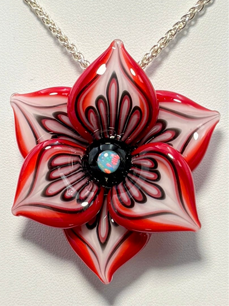 Red Flower Pendant