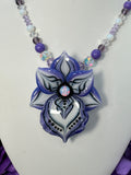 Purple Orchid Necklace