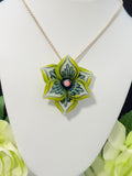 Green Flower Pendant