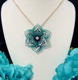 Blue Flower Pendant