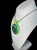 Green Disc Pendant