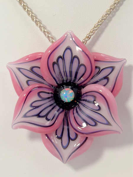 Pink Flower Pendant