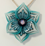 Blue Flower Pendant