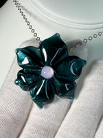 Dark Blue Button Flower