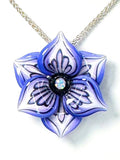 Pinstriped Flower Pendant