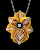 Golden Orchid Necklace