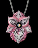 Pink Orchid Necklace