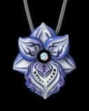 Purple Orchid Necklace