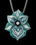 Blue Orchid Necklace